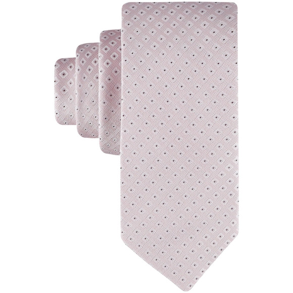 Calvin Klein Men Syrus Dot Tie Pink - Picture 1 of 2